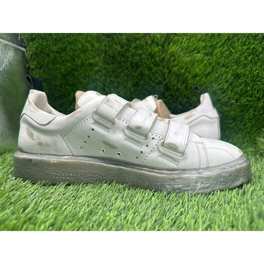 Golden Goose Starter Athletic Sneaker Women's 9 White Leather Jogging Running